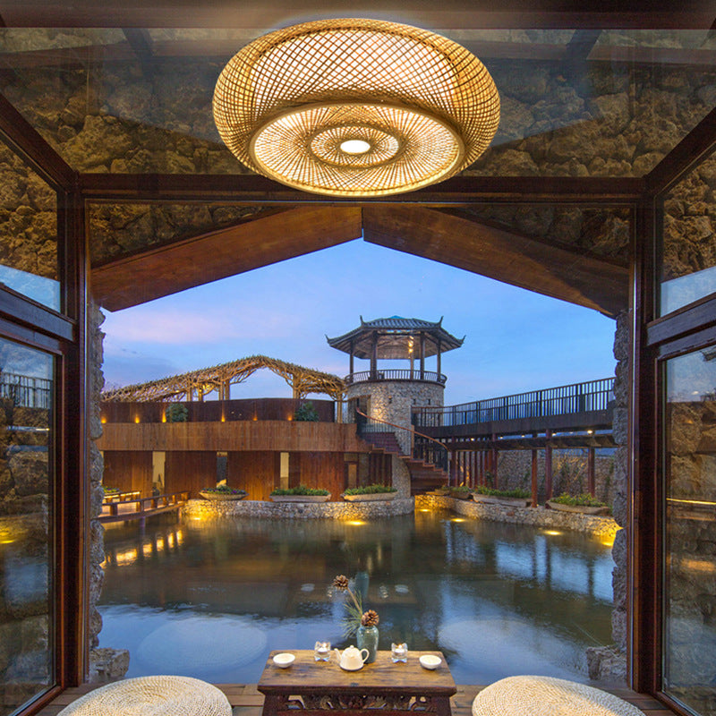 Naturalna bambusowa lampa wisząca - elegancja i autentyczność