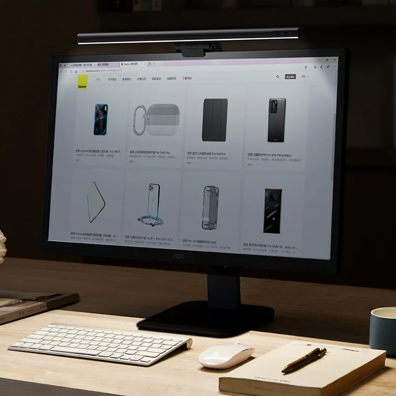 Lampa LED biurkowa - bezprzewodowe oświetlenie do ekranu 