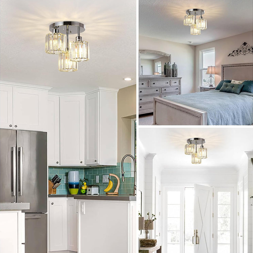 Loftlampe Semi-Nedsænket – Moderne Elegance Og Raffineret Glans 
