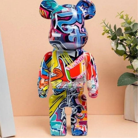 Escultura decorativa em graffiti - Cores vivas e espírito urbano