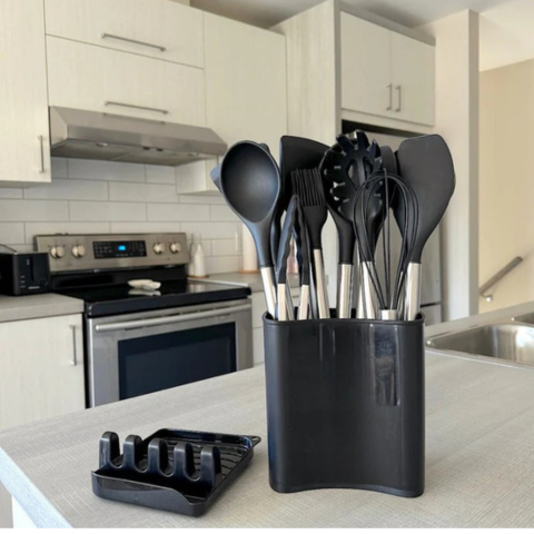 12-teiliges Silikon-Küchenutensilien-Set - Vollständigkeit & Benutzerkomfort