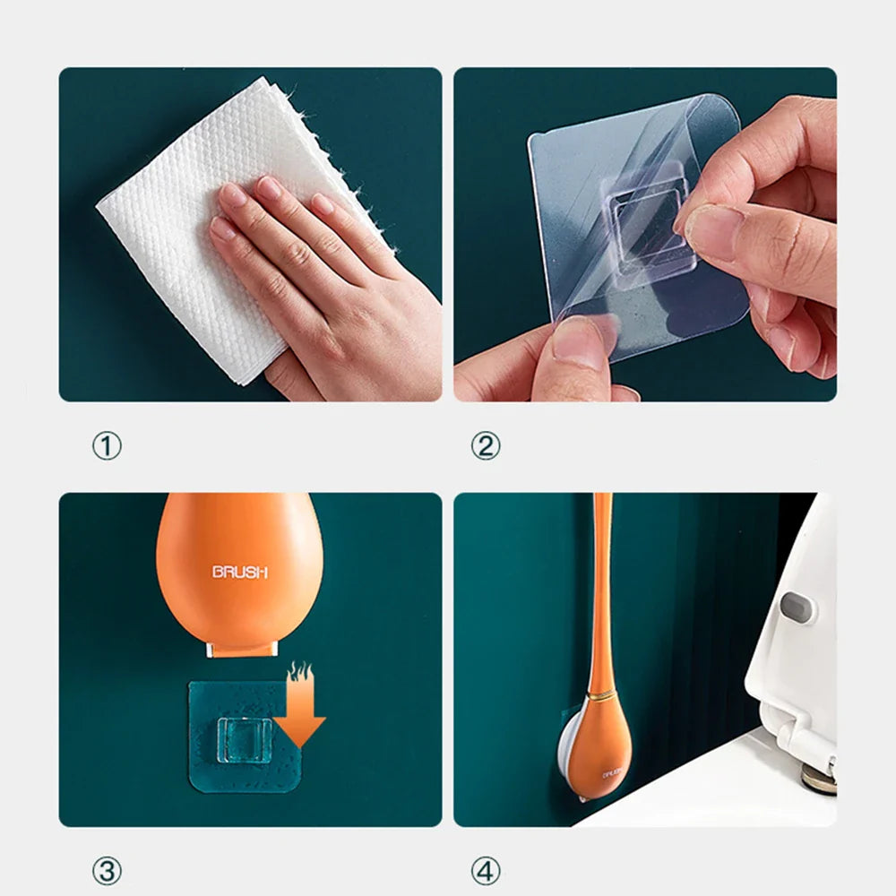 SmartBrush - Brosse WC en Silicone élégante et hygiénique