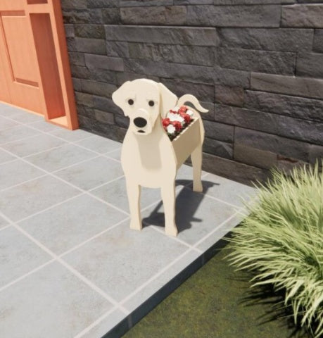 Eredeti Virágtartó — Kutya Formájú 