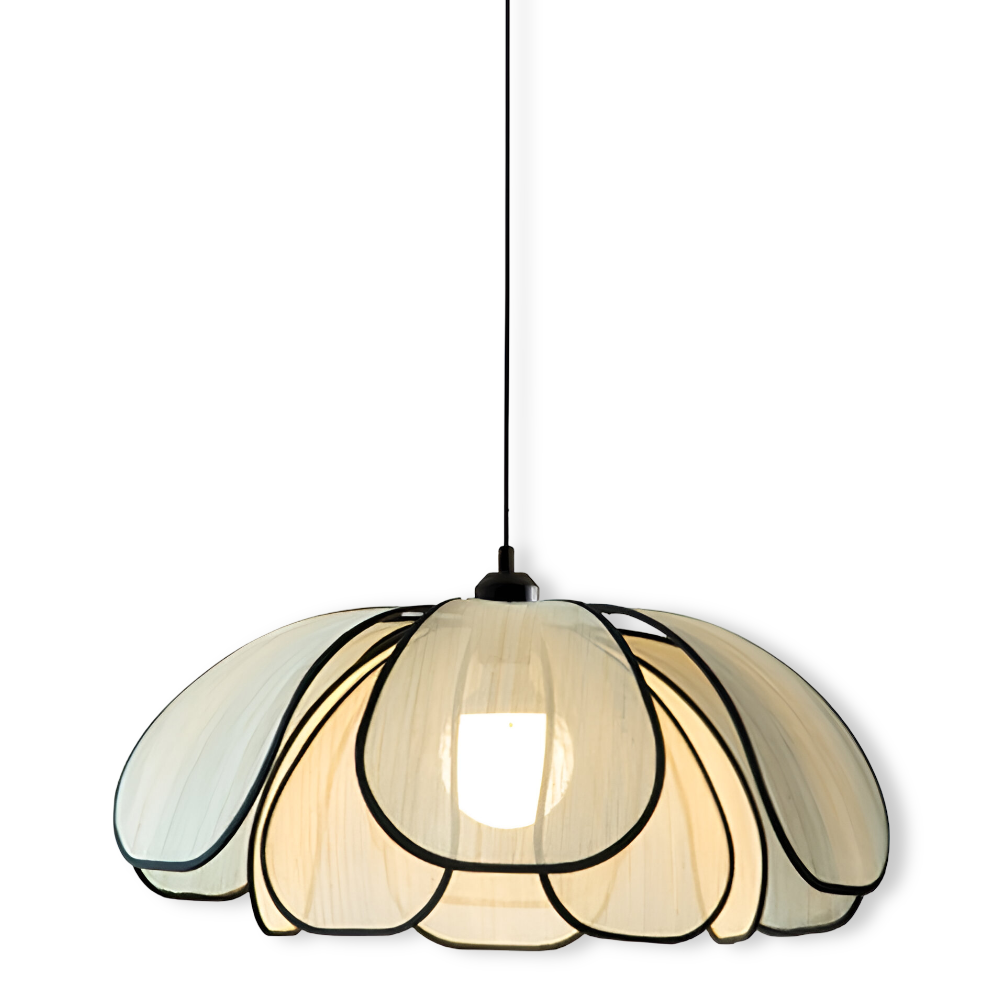 Elegantná závesná lampa z prírodného prútia - prírodná dekorácia a harmonické osvetlenie