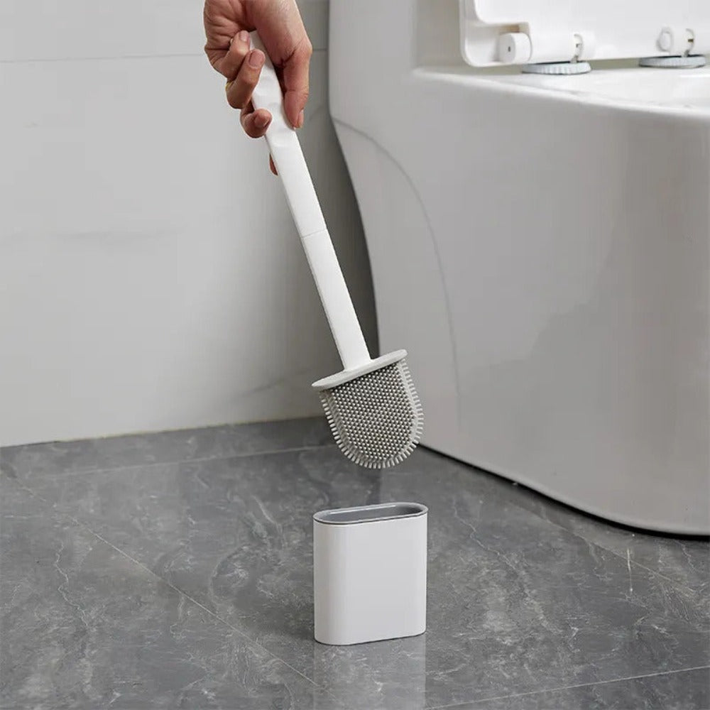 Spazzola per WC in silicone flessibile – Design durevole e antibatterico 