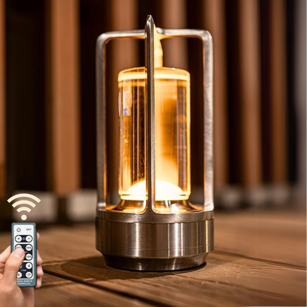 Bordslampa med uppladdning – Dämpat ljus och tidlös stil 