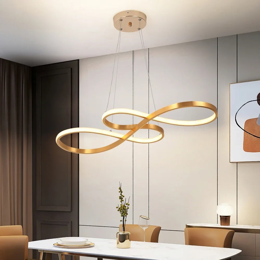 Moderne LED-ophæng i ringe – Elegant og futuristisk design 