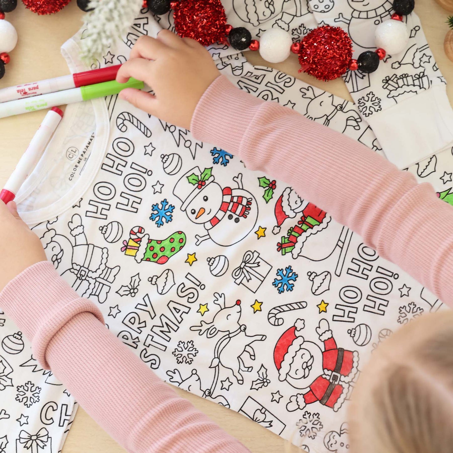 Pyjama à colorier pour enfants – Stimule la créativité