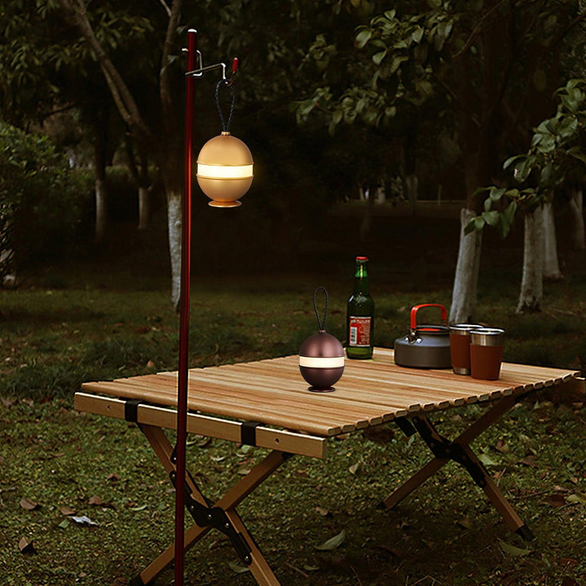 Dobíjacia guľová lampa - elegantný dizajn a relaxačné svetlo