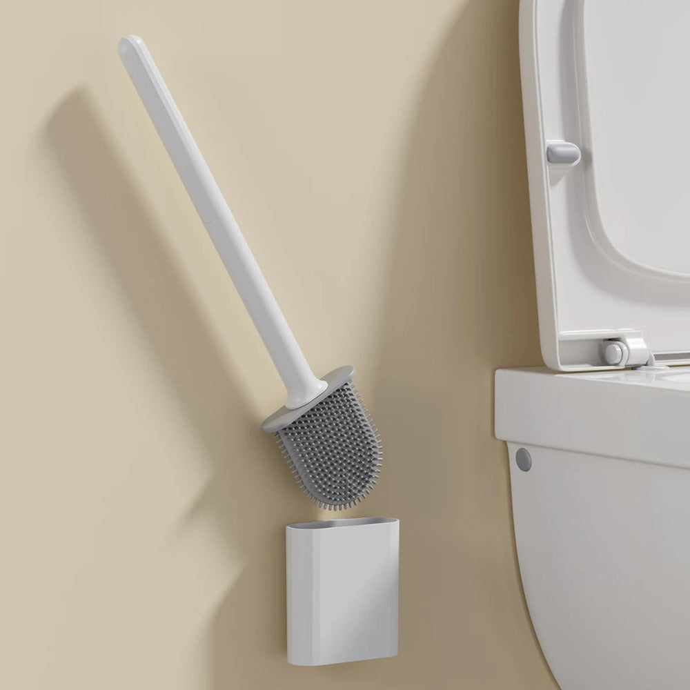 Spazzola per WC in silicone flessibile – Design durevole e antibatterico 