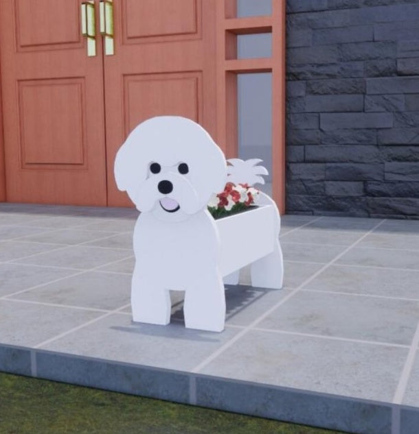 Originaler Blumentopf — Hundform 