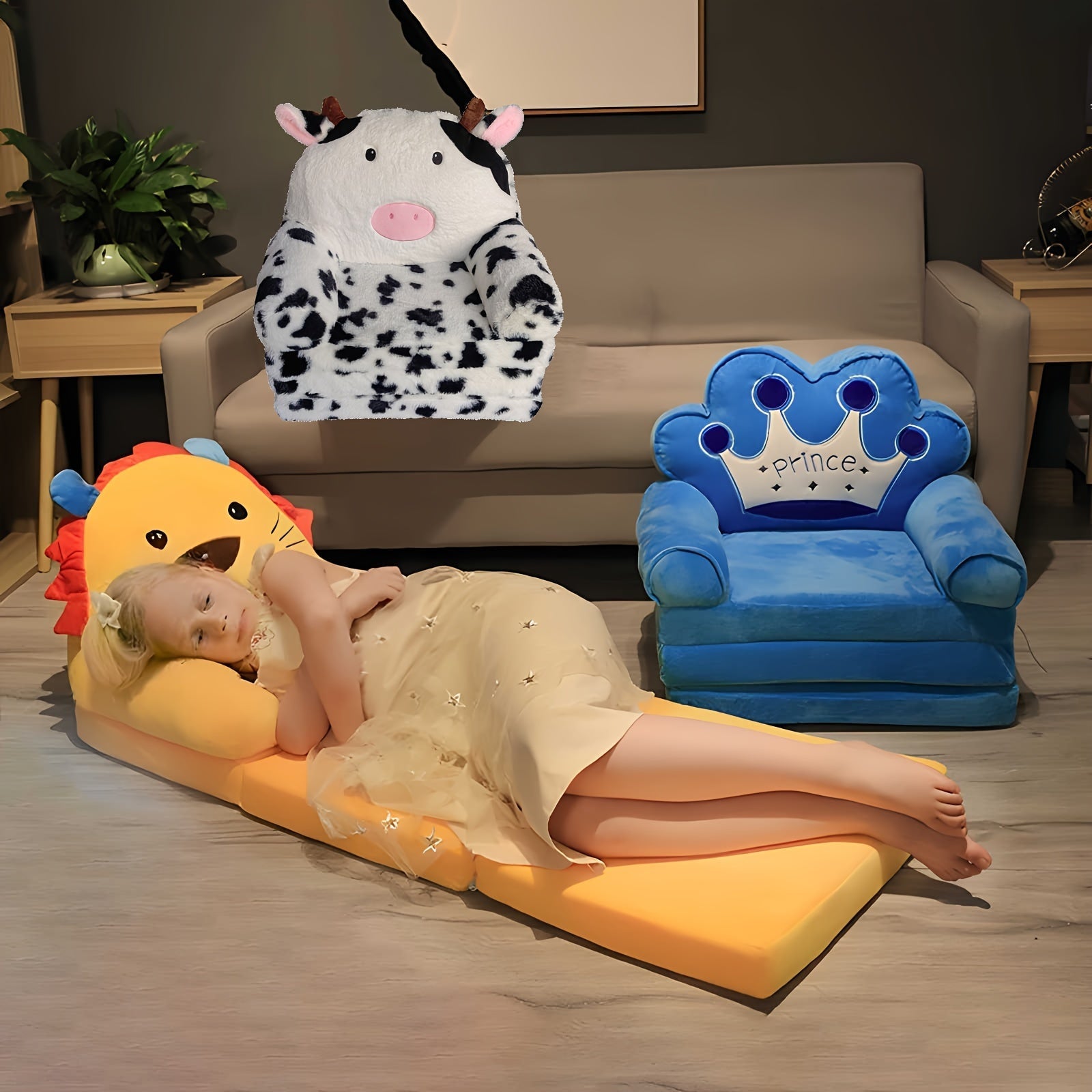 Canapea pliabilă pentru copii – câștig de spațiu și stil amuzant 