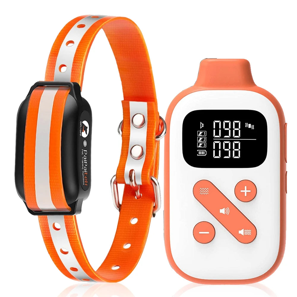 衝撃なしのしつけ用首輪 – 最大1000メートルのリモコン 