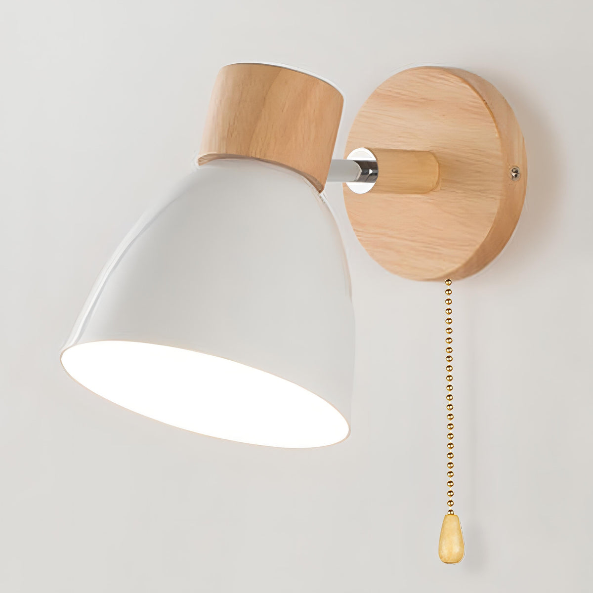 Nowoczesna Lampa Ścienna – Styl Minimalistyczny i Naturalny Akcent 