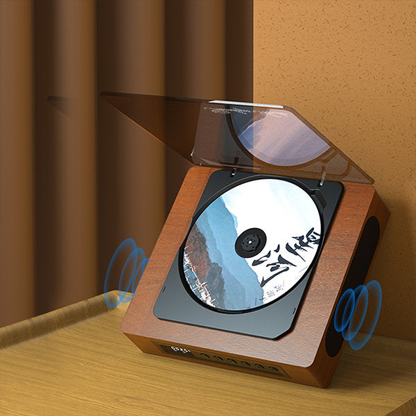 Lecteur CD Rétro Bluetooth Avec Port Type-C — Connectivité & Qualité Audio Supérieure